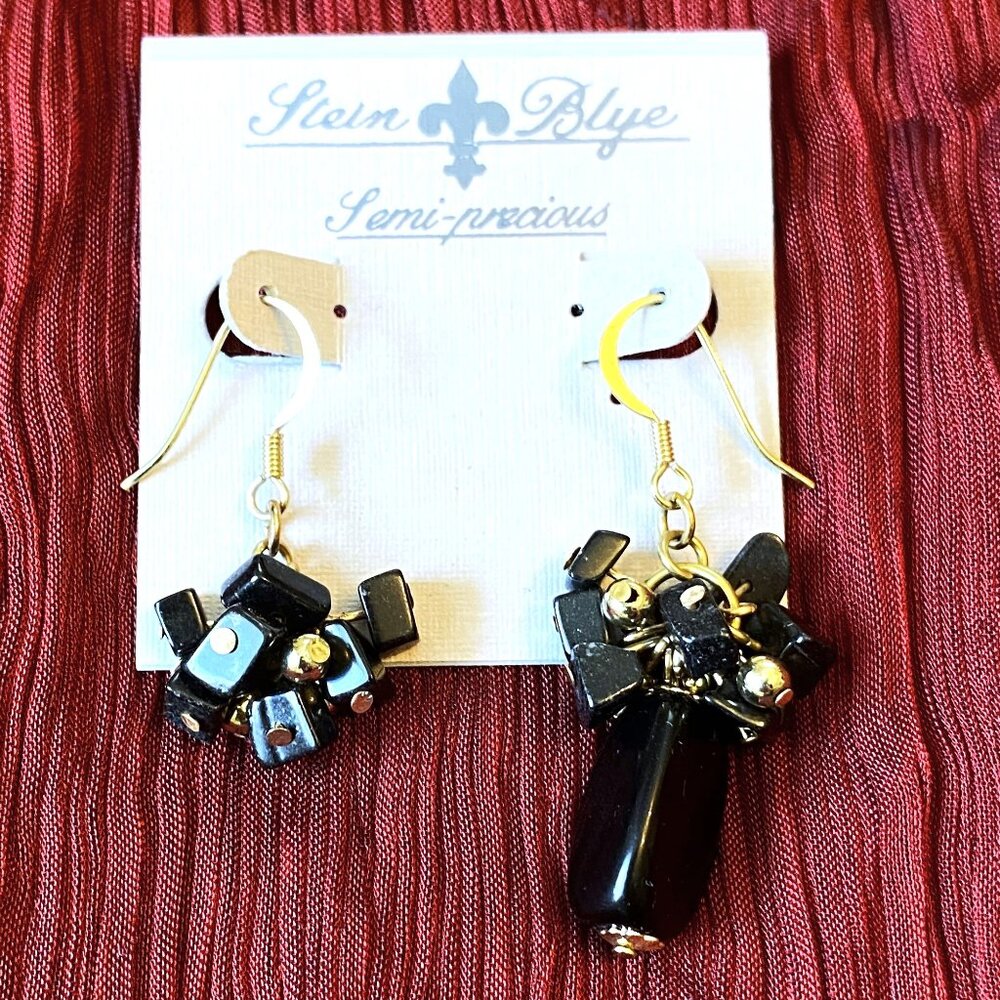 Stein Blye Semi-Precious Gemstone Clusters Earrings